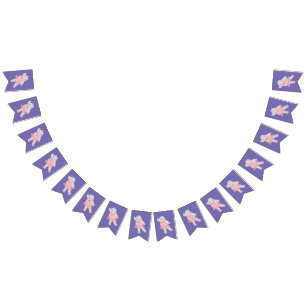illusima Ballerina Hippo Purple Bunting
