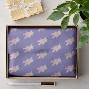 illusima Ballerina Hippo Purple Tissue Paper
