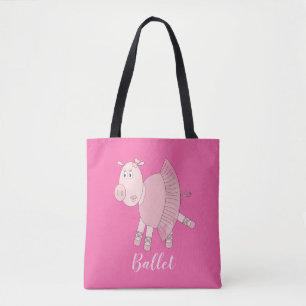 illusima Ballerina Piggy Ballet Tote Bag