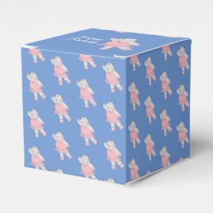 illusima Ballet Hippo Blue Birthday Gift Box/ Favour Box