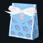 illusima Ballet Hippo Blue Rose Birthday Gift/ Favour Box<br><div class="desc">illusima Ballerina Hippo White Ribbon Blue and Gold Roses Birthday Party Gift Box/ Favour Box. Perfect for a child's themed birthday party.</div>