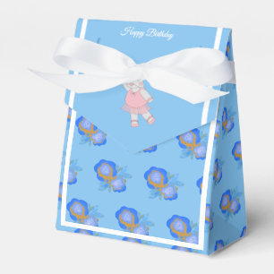 illusima Ballet Hippo Blue Rose Birthday Gift/ Favour Box