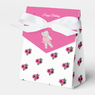 illusima Ballet Hippo Little Pink Roses Gift/ Favour Box