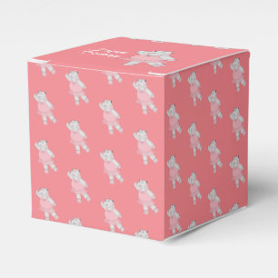 illusima Ballet Hippo Peach Birthday Gift Box/ Favour Box