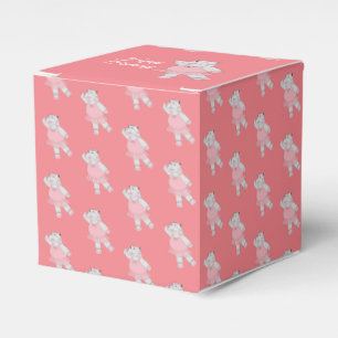 illusima Ballet Hippo Peach Birthday Gift Box/ Favour Box