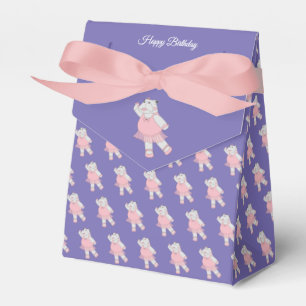 illusima Ballet Hippo Purple Birthday Gift Box/ Favour Box