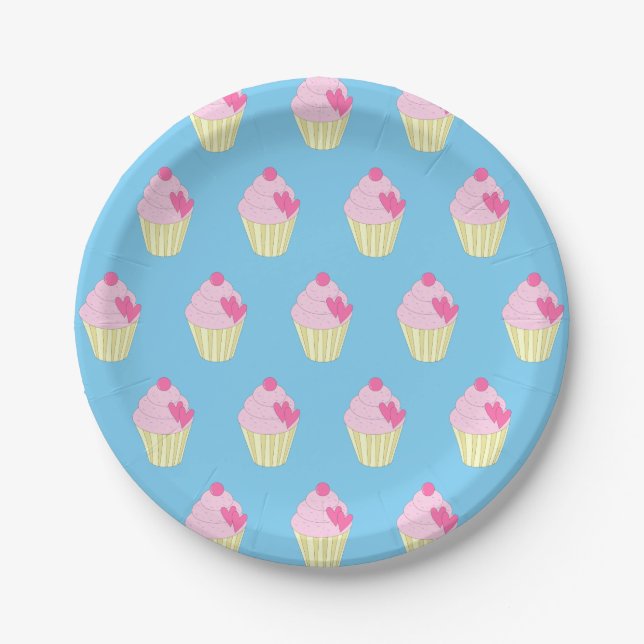 illusima Blue Paper Plate (Front)