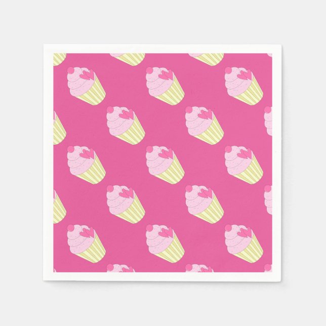 illusima Decorated Cupcake Napkin (Front)