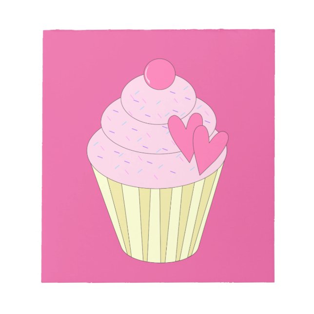 illusima Decorated Cupcake Notepad (Front)