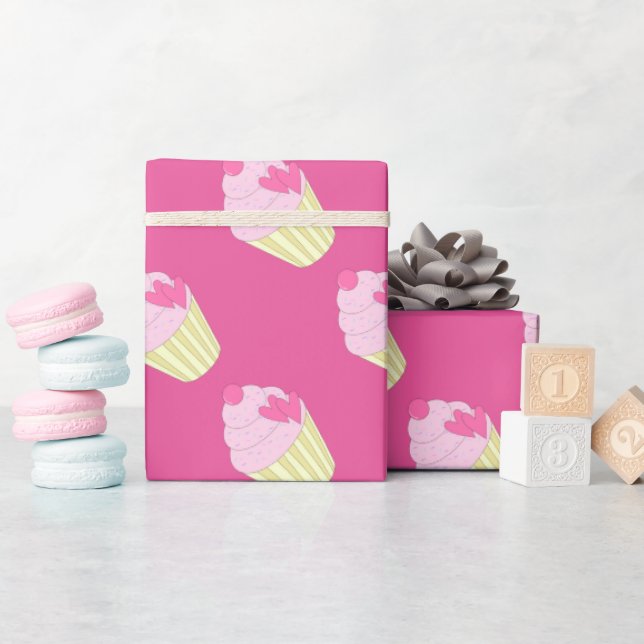 illusima Decorated Cupcake Wrapping Paper (Baby Shower)
