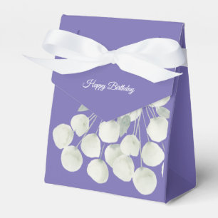 illusima Floral White Ribbon Happy Birthday Favour Box