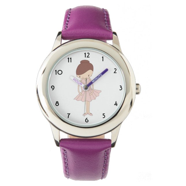 illusima Isabella Ballerina Purple Kids Watch (Front)