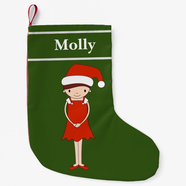 illusima Molly Elf Christmas Special Small Christmas Stocking (Front)