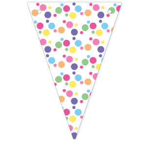 illusima Rainbow Spots and Dots Party Bunting