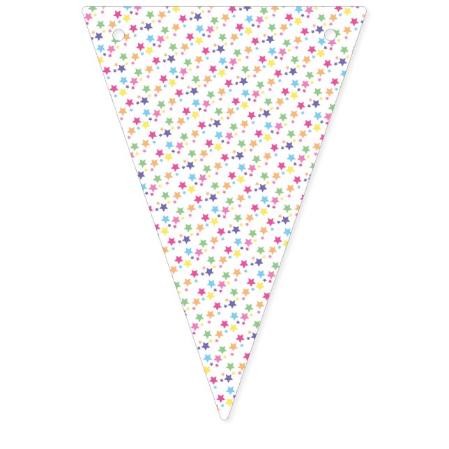 illusima Rainbow Stars Party Bunting (First Flag)