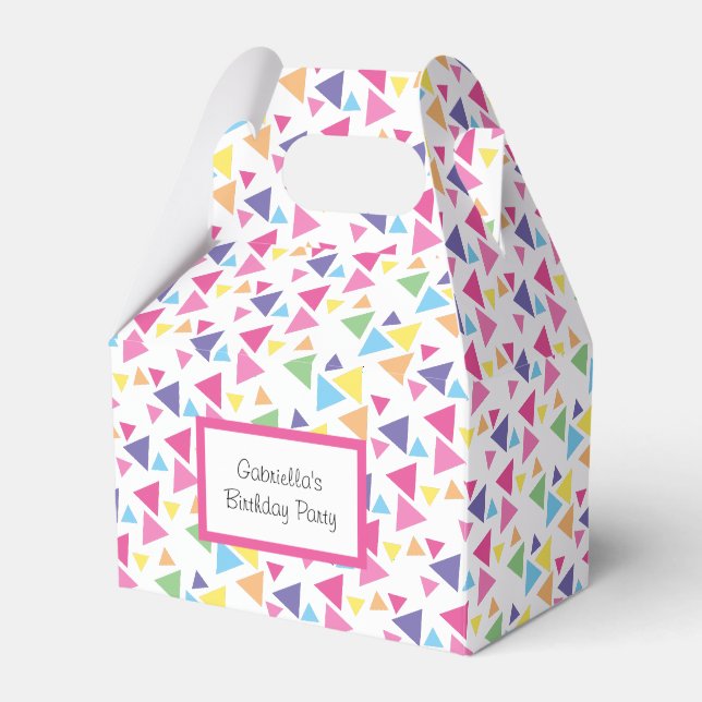 illusima Rainbow Triangles Party Favour Box (Front Side)