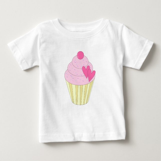 illusima Strawberry Cupcake Baby T-Shirt (Front)