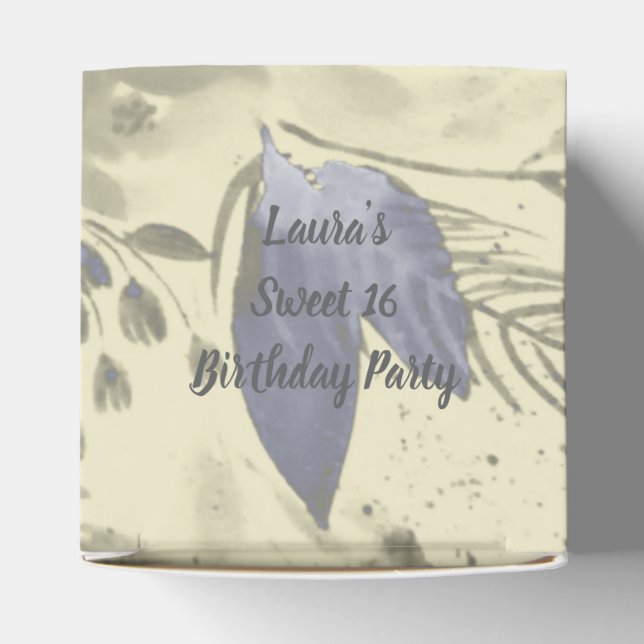illusima Watercolour Roses Sweet 16 Favour Box (Top)