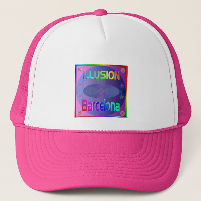 "ILLUSION Barcelona" Hat! Trucker Hat (Front)