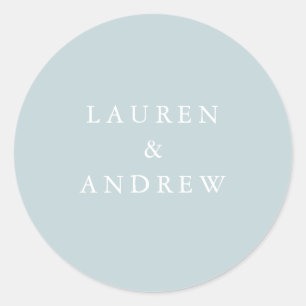 Illusion Blue Modern Wedding Envelope Seals