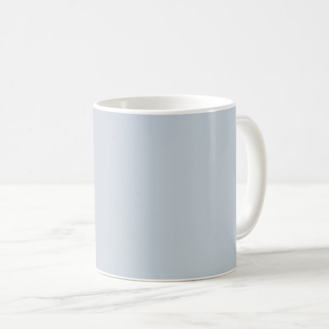 Illusion Blue Solid Colour Coffee Mug (Front Right)