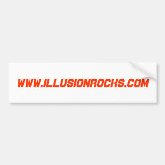 Illusion bumper sticker