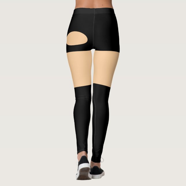Illusion Cutout Leggings (Back)