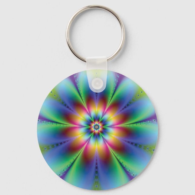 Illusion Flower Keychain (Front)