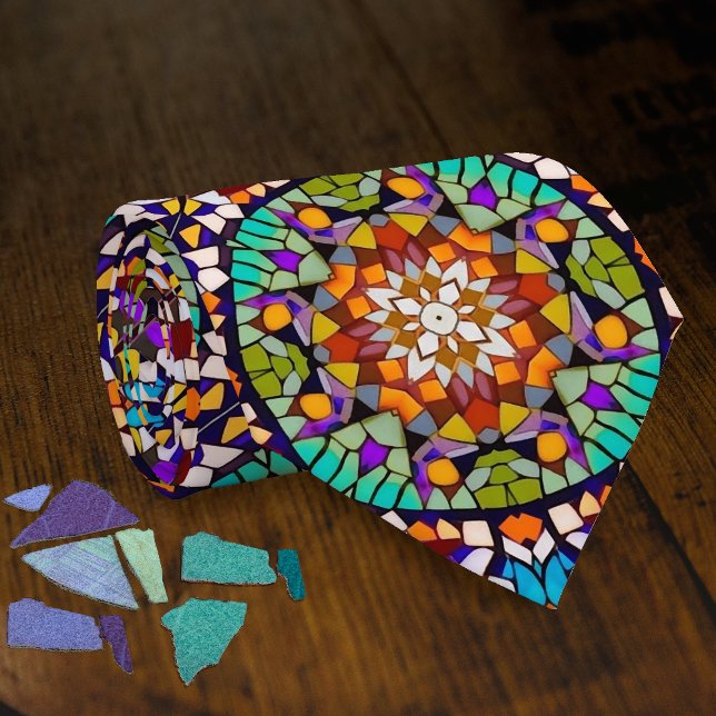 Illusion Mosaic - Colourful Talking Point Carnival Tie (Creator Uploaded)