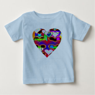 Illusion of the Hearts by Kenneth Yoncich Baby T-Shirt