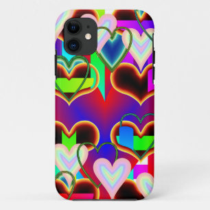 Illusion of the Hearts by Kenneth Yoncich iPhone 11 Case