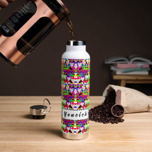 Illusion of the Hearts by Kenneth Yoncich Water Bottle