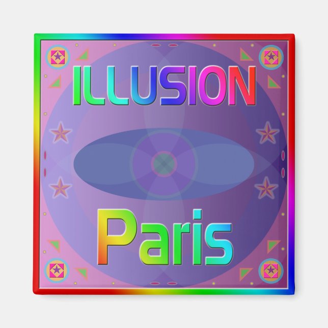 "ILLUSION Paris" Magnet (Front)
