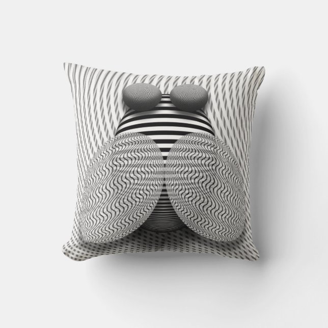 Illusion - The fly that won a debate Cushion (Front)