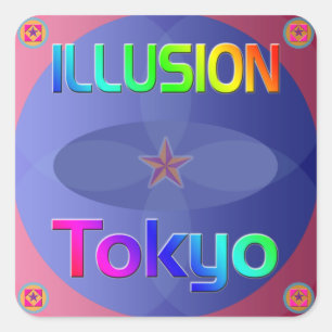 "ILLUSION Tokyo" Sticker! Square Sticker