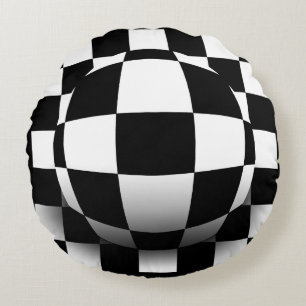 Illusionary Depth Round Cushion