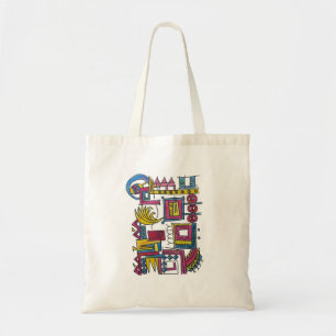 Illusory-Whimsical Hand Painted Abstract Art Tote Bag
