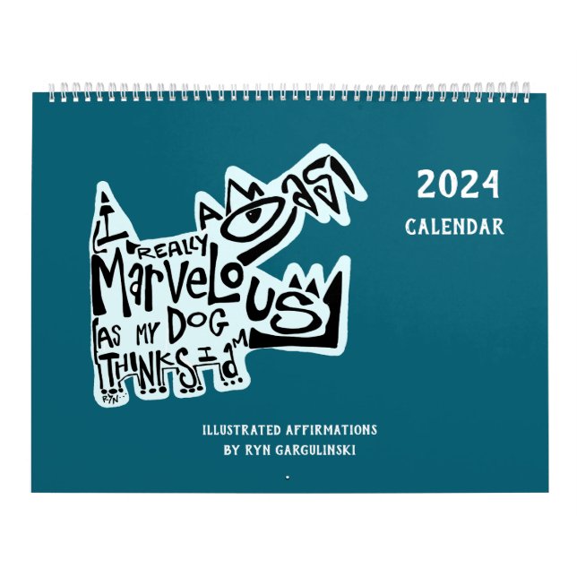 Illustrated Affirmations by Rynski Calendar (Cover)