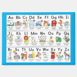 Illustrated Alphabet Animals Magnet