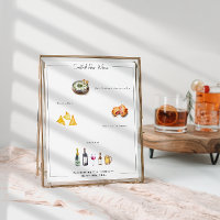 Illustrated Bespoke | Wedding Menu Poster