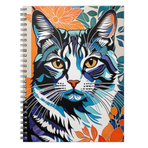 Illustrated Cat   Notebook Journal