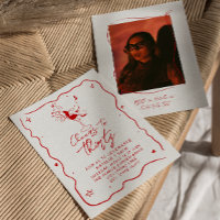 Illustrated Cheers To Thirty 30th Photo Birthday