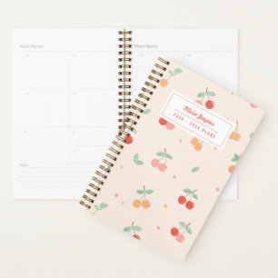 Illustrated Cherries Fruit Custom 2027 Planner