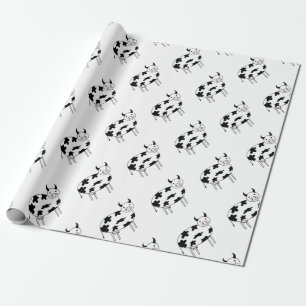 Illustrated Cow Wrapping Paper