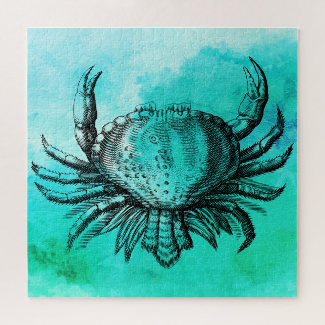Illustrated Crab (Underwater Animal) Jigsaw Puzzle (Horizontal)