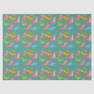 Illustrated Dinosaurs Tissue Paper