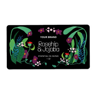 Illustrated Dropper Bottle Product Labels