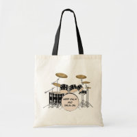 Illustrated Drum Set