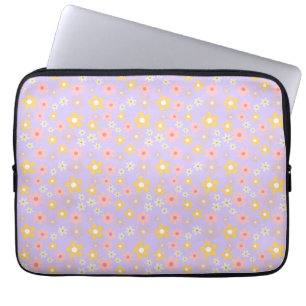 Illustrated Flowers Laptop Sleeve