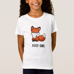Illustrated Foxy Girl T-Shirt